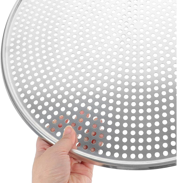 16 Inch Perforated Stainless Steel Round Pizza Pan Oven Safe Pizza Paddles