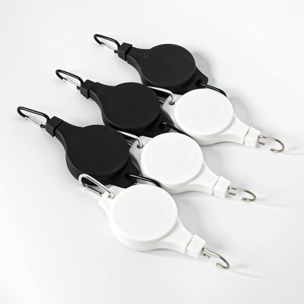 6 Pack Retractable Plant Hangers For Flower Baskets Pots Feeders Planters & Vases