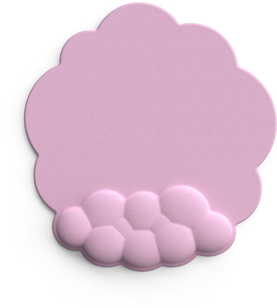 Mouse Pad With Wrist Rest Ergonomic Leather Surface Suitable For Computers Laptops Office Home And Travel Non Slip Bottom Pink Mouse Pads & Wrist Rest