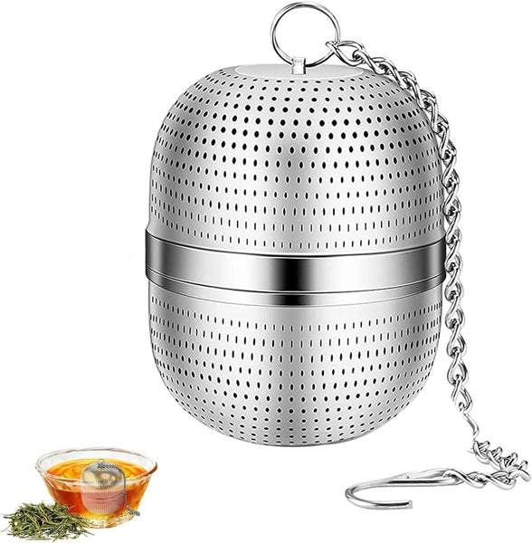 Tea Strainer Made Of Stainless Steel Filter 304 With Chain Suitable For Teacups Teapots Kettles Tea Infusers