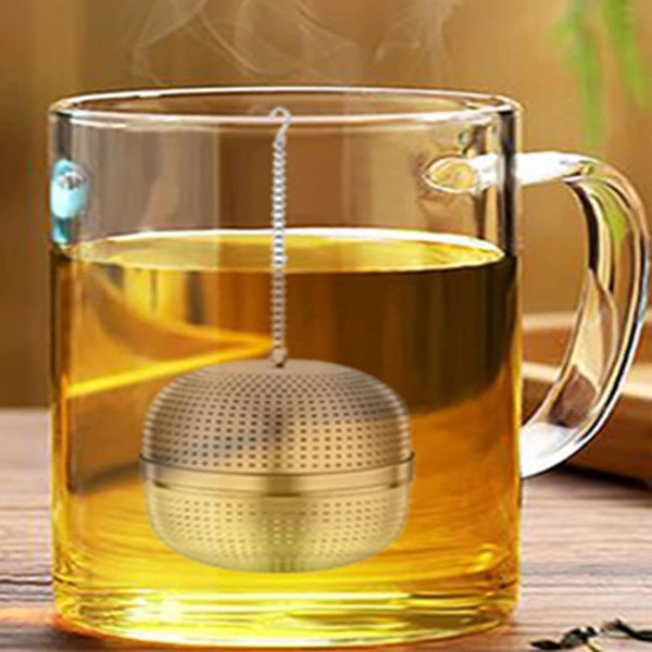 Tea Strainer Made Of Stainless Steel Filter 304 With Chain Suitable For Teacups Teapots Kettles Tea Infusers