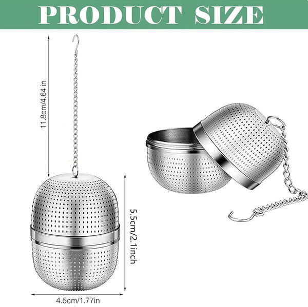Tea Strainer Made Of Stainless Steel Filter 304 With Chain Suitable For Teacups Teapots Kettles Tea Infusers