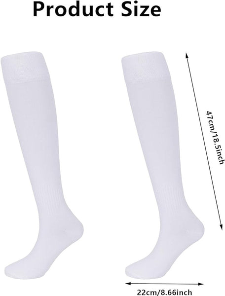 Sports Anti Slip Thickened Football Training Breathable And Sweat Wicking White Sizes 37 44 Socks