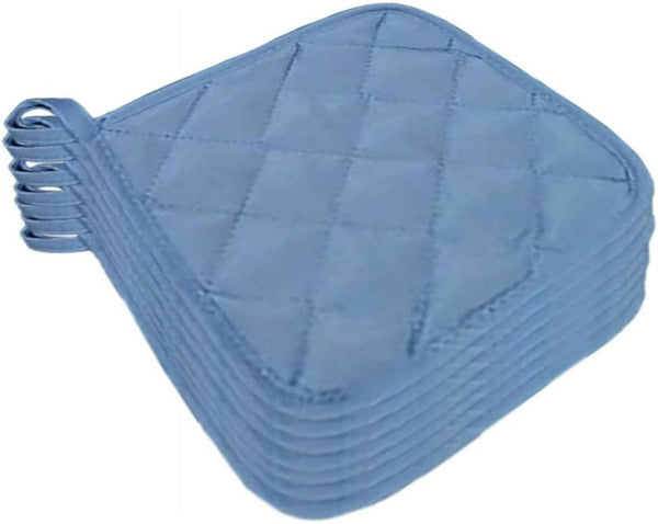 Placemat Set Of 5 Insulation Mats For The Kitchen Heat Resistant Large Daily Cooking And Baking (Dimensions: 6.5 X Inches Color: Blue) Coasters