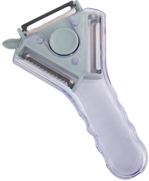 Peeler 3 In 1 Ergonomic Can Be Used For Peeling Grating And Slicing Blue Peelers & Slicers