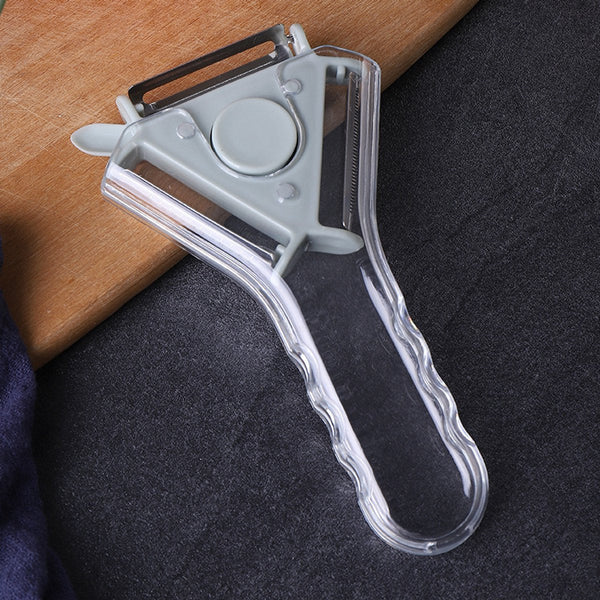 Peeler 3 In 1 Ergonomic Can Be Used For Peeling Grating And Slicing Blue Peelers & Slicers