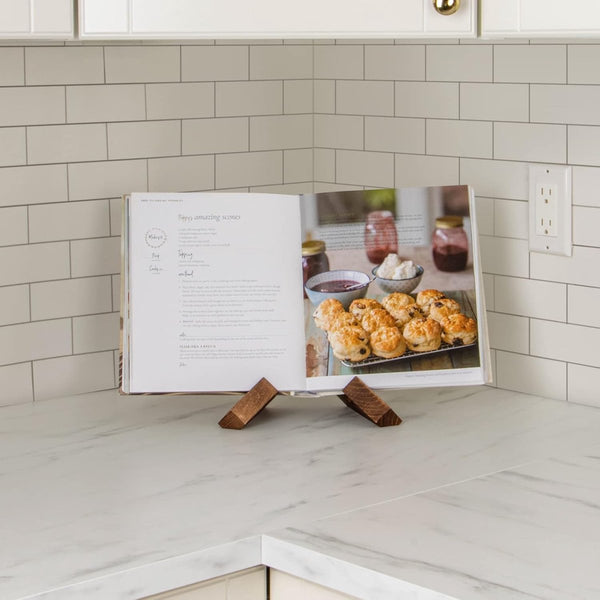 Recipe Rack Multifunctional Kitchen Display Stand Brown Racks & Holders
