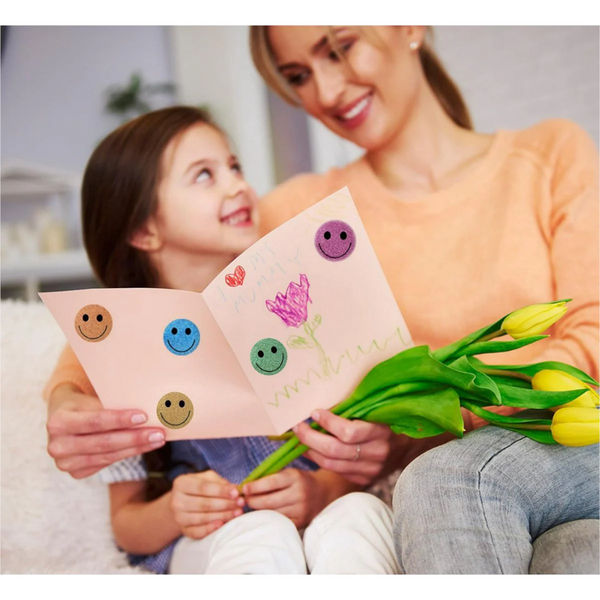 Glitter Dot & Smiley Face For Kids 500 Sheets 10 Stickers