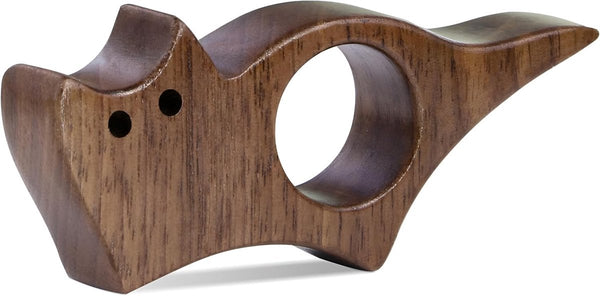 Walnut Cat Shaped Book Page Holder Reading Aid For Lovers Size M School Supplies