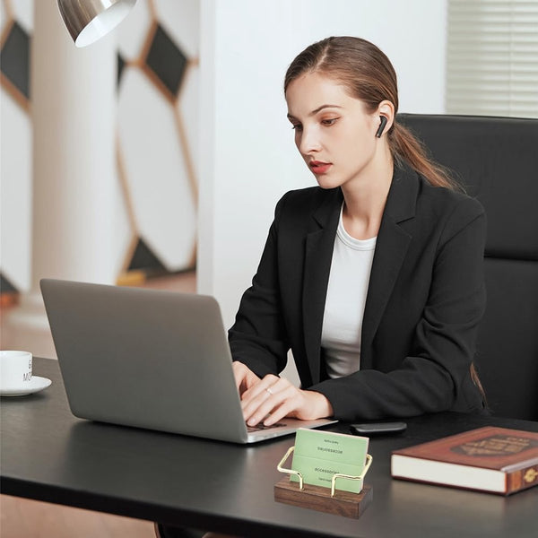 Business Card Holder Wooden Display Rack Desk Suitable For Offices Homes Exhibition Stands Receptions Events Meeting Rooms And As Promotional Gift.Iai