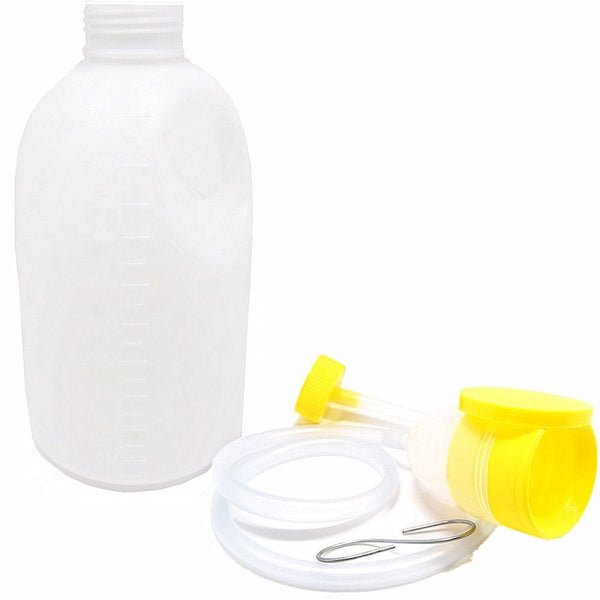 Urinal Men Pee Bottle Camping Toilet Plastic Anti Splash Urine Cup Large 1700Ml With Lid Reusable For The Elderly Hospitalcamping Portable Toilets & A