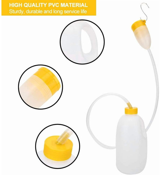 Urinal Men Pee Bottle Camping Toilet Plastic Anti Splash Urine Cup Large 1700Ml With Lid Reusable For The Elderly Hospitalcamping Portable Toilets & A