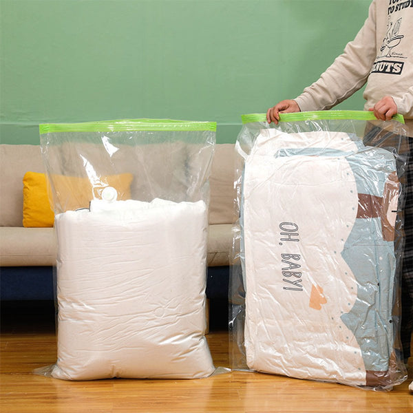 Vacuum Bags For Clothes Set Of 4 With Manual Inflation Function 120X100cm Storage Bags