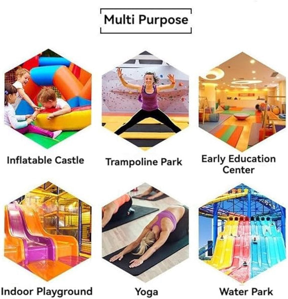 6 Pairs Non Slip Trampoline For Adults All Season Grip Socks
