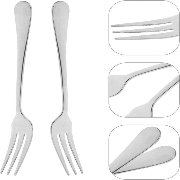 Fruit 12 Pieces Mini Made Of Stainless Steel Portable Snacks And Desserts Suitable Family Gatherings Restaurants Cutlery Formal Dinners Outdoor Events