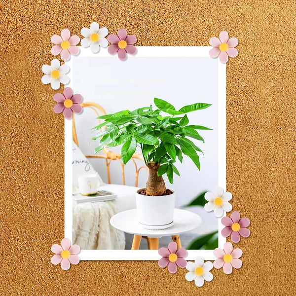 30 Flower Shaped Push For Notice Boards Decorative & Durable Pins