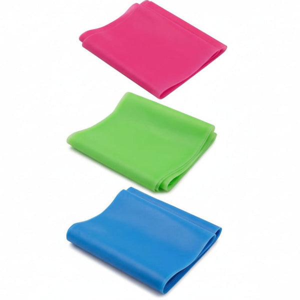3 Items Resistance Band Yoga Stretch Shoulder Fitness (Blue + Red Green) Resistance Trainers