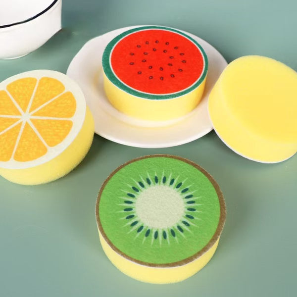 Dishwashing Sponge 4 Piece Set Double Sided Cleaning Cloth Suitable For Kitchen And Bathroom Sponges & Scourers