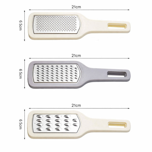 3 Piece Stainless Steel Grater Set Cheese Ginger Garlic Graters & Zesters