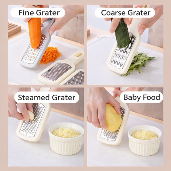 3 Piece Stainless Steel Grater Set Cheese Ginger Garlic Graters & Zesters