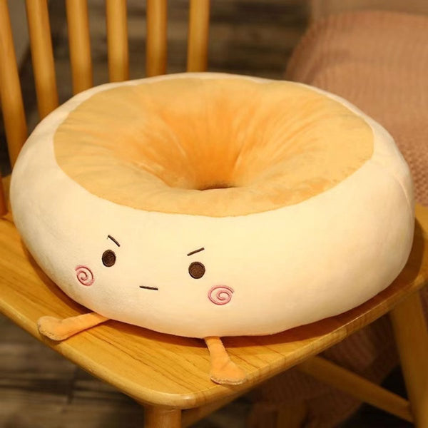 Angry Style Donut Seat Cushion Soft Cartoon Decorative Pillow 38X38x14cm Cushions & Decorative Pillows