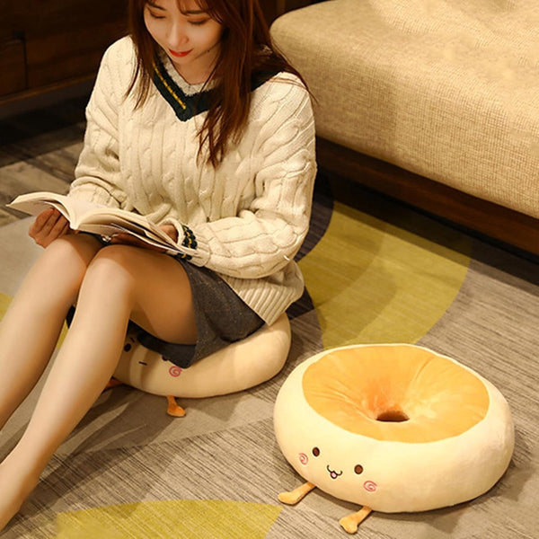 Angry Style Donut Seat Cushion Soft Cartoon Decorative Pillow 38X38x14cm Cushions & Decorative Pillows