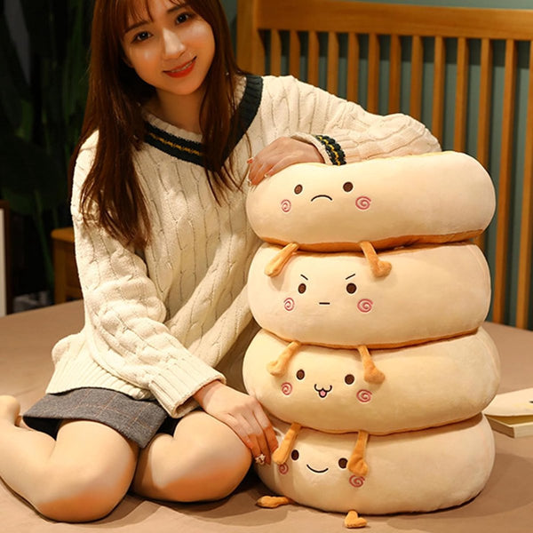 Angry Style Donut Seat Cushion Soft Cartoon Decorative Pillow 38X38x14cm Cushions & Decorative Pillows