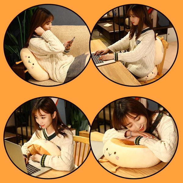 Angry Style Donut Seat Cushion Soft Cartoon Decorative Pillow 38X38x14cm Cushions & Decorative Pillows