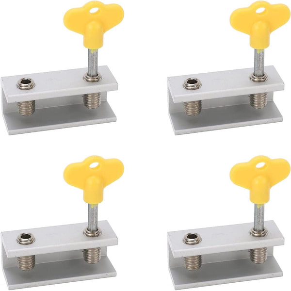 4 Pack Reusable Window Locks Aluminum & Stainless Steel Security Other Window Accessories