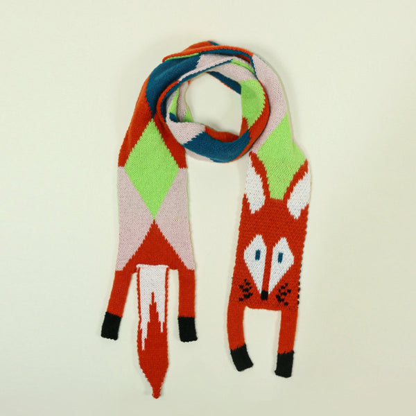 Cute Fox Scarf For Women Warm Winter Accessory 140Cm Stylish Gift Scarves & Wraps