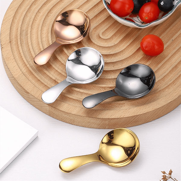 4 Pack Small With Short Handle Suitable For Pots Salt Sugar Spices Coffee Tea Desserts Spoons