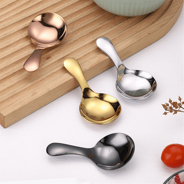 4 Pack Small With Short Handle Suitable For Pots Salt Sugar Spices Coffee Tea Desserts Spoons