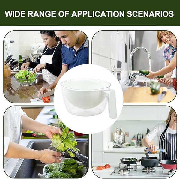 Kitchen Tools Dishwashing Liquid Fruit Washing Basin Drainer Rotating Suitable For Salads Mixing Food Fruits Vegetables And Other Snacks. Cleaning Pro