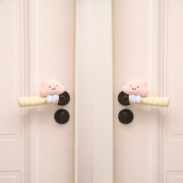 Cute Cloud Door Handle Covers Set Of 2 Pink Other Home Décor