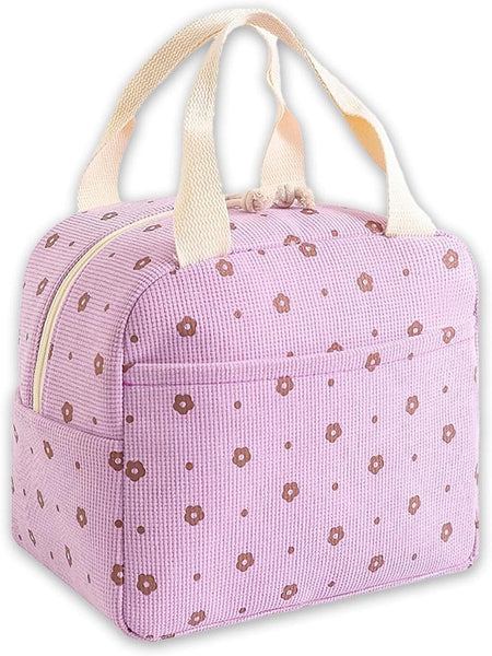 Cooler Bags Lunch Handle Strap Insulated Picnic 25.5*21*17Cm Suitable For Work Office Travel And Picnicsipurplei Lunchboxes & Bags