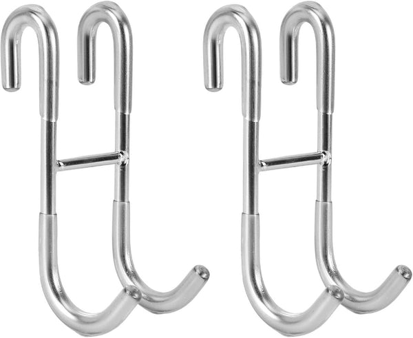 No Drill Shower Door Hooks 2 Pack For Rimless Glass Doors Rubber Scratch Protection Shower Doors
