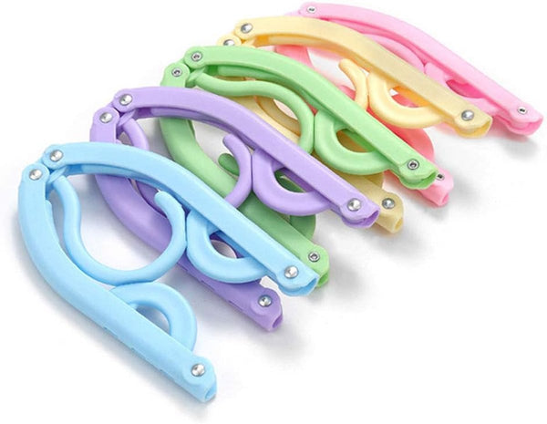 10 Piece Travel Clothes Hanger Portable Folding Rack Clothes Hangers