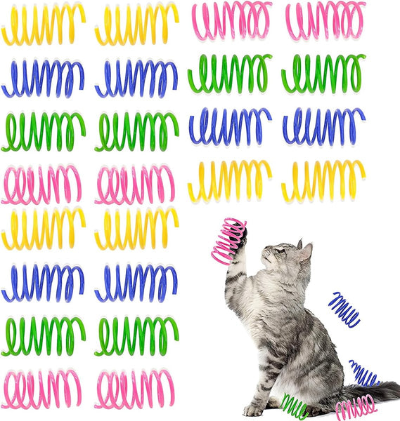 Cat Feather Toys 24 Feathers Pet Novelty Colorful For Cats Cat Toys