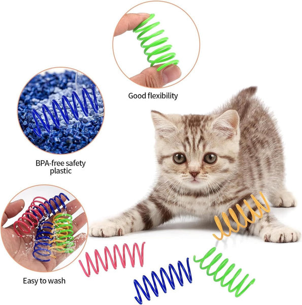 Cat Feather Toys 24 Feathers Pet Novelty Colorful For Cats Cat Toys