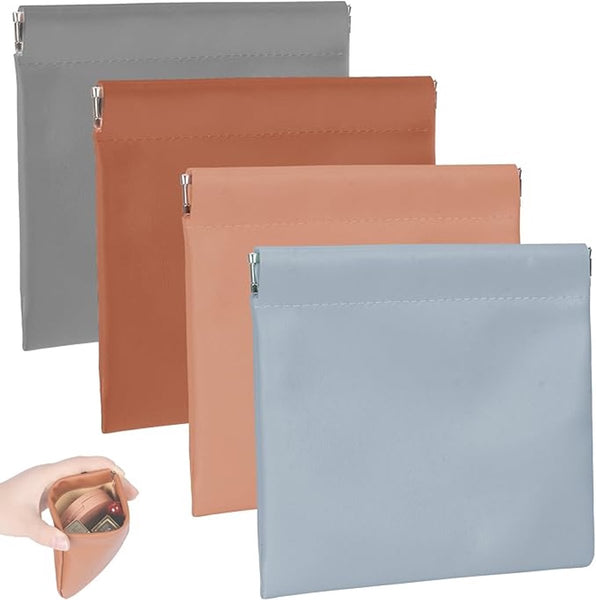 Mens Wallet Organiser Gift Set Of 4 Blue Brown Light Gray Apricot Wallets