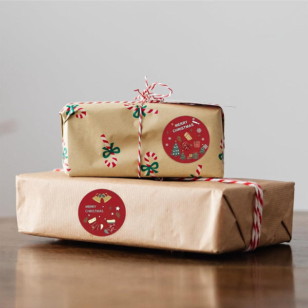 Christmas 2 Rolls Approx. 1000 Cartoon For Gifts & Crafts Stickers