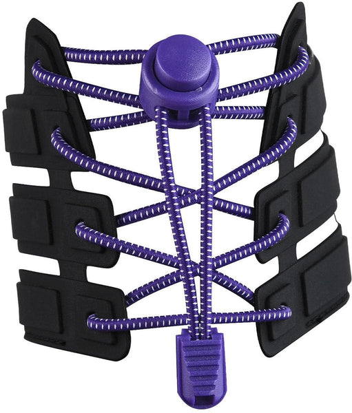 Sneaker Laces 120Cm Sneakers Elastic Without A Tie Suitable For Students And Adults Strong Buckle Quick Release Function Purple Shoe Laces