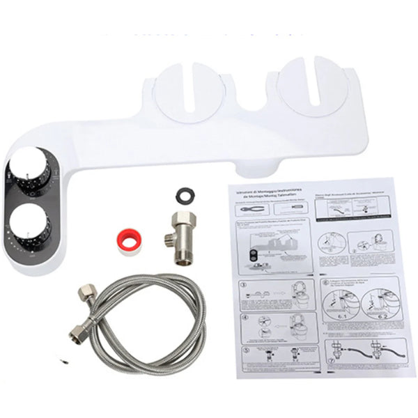 Smart Bidet Toilet Seat Attachment Self Cleaning Dual Spray Heads Bidets