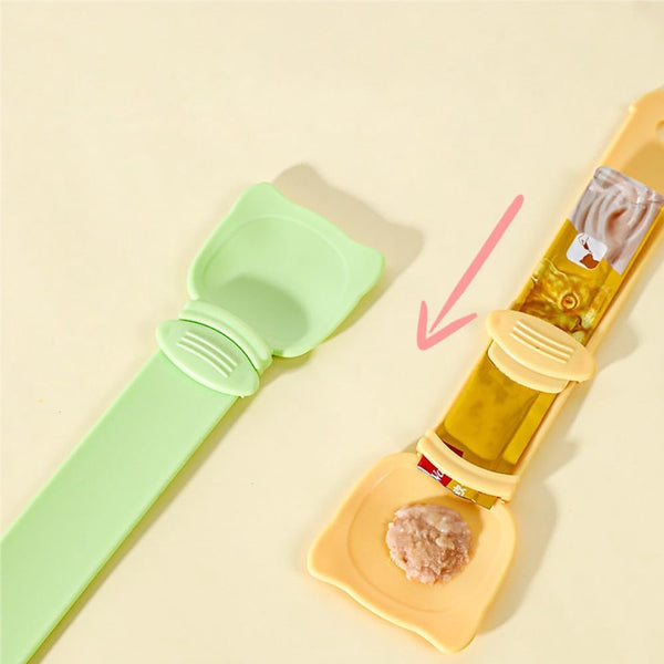 Cat Food Squeeze Spoon Wet & Treat Feeder Set Of 3 Dishes Feeders & Fountains