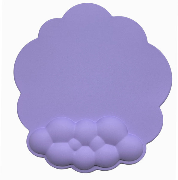 Mouse Pad With Wrist Rest Ergonomic Leather Surface Suitable For Computers Laptops Office Home And Travel Non Slip Bottom Purple Mouse Pads & Wrist Re