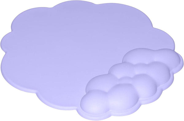 Mouse Pad With Wrist Rest Ergonomic Leather Surface Suitable For Computers Laptops Office Home And Travel Non Slip Bottom Purple Mouse Pads & Wrist Re