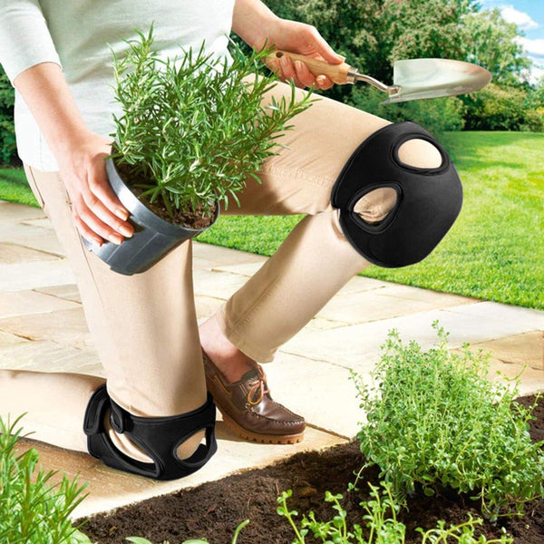 2 Pack Garden Knee Braces Soft And Comfortable Protective Adjustable Non Slip For Gardeners To Use When Cleaning Scrubbing Floors Pruning (Black) Gard