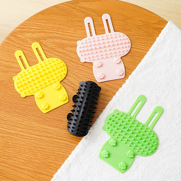 Set Of 4 Scratching Post Comb Made Silicone Reduces Flying Hair And Itching Excellent Gift For Lovers Give Their Beloved Pets. Cat Toys