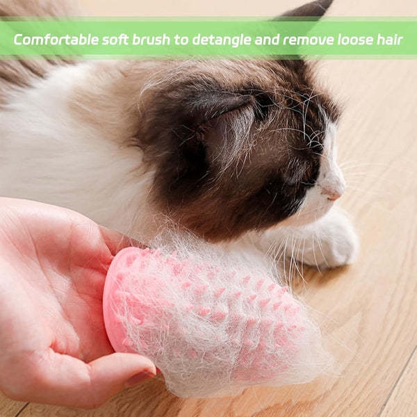 Set Of 4 Scratching Post Comb Made Silicone Reduces Flying Hair And Itching Excellent Gift For Lovers Give Their Beloved Pets. Cat Toys