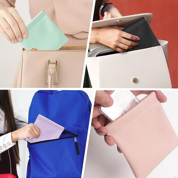 Women's Wallet Organiser Gift Set For Girlfriend Mother 4 Pack Pink Light Green Purple Black Wallets
